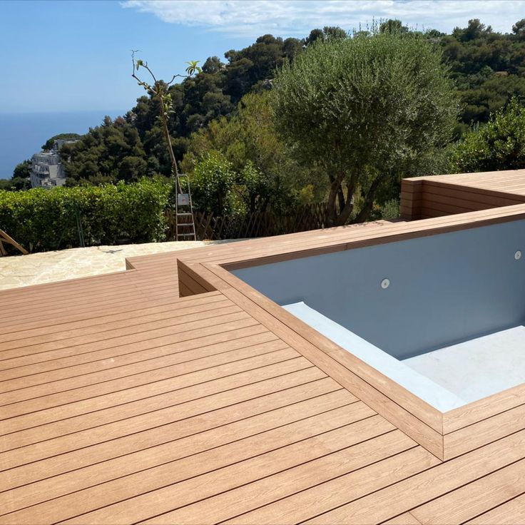 Vista terraza madera técnica Costa Brava