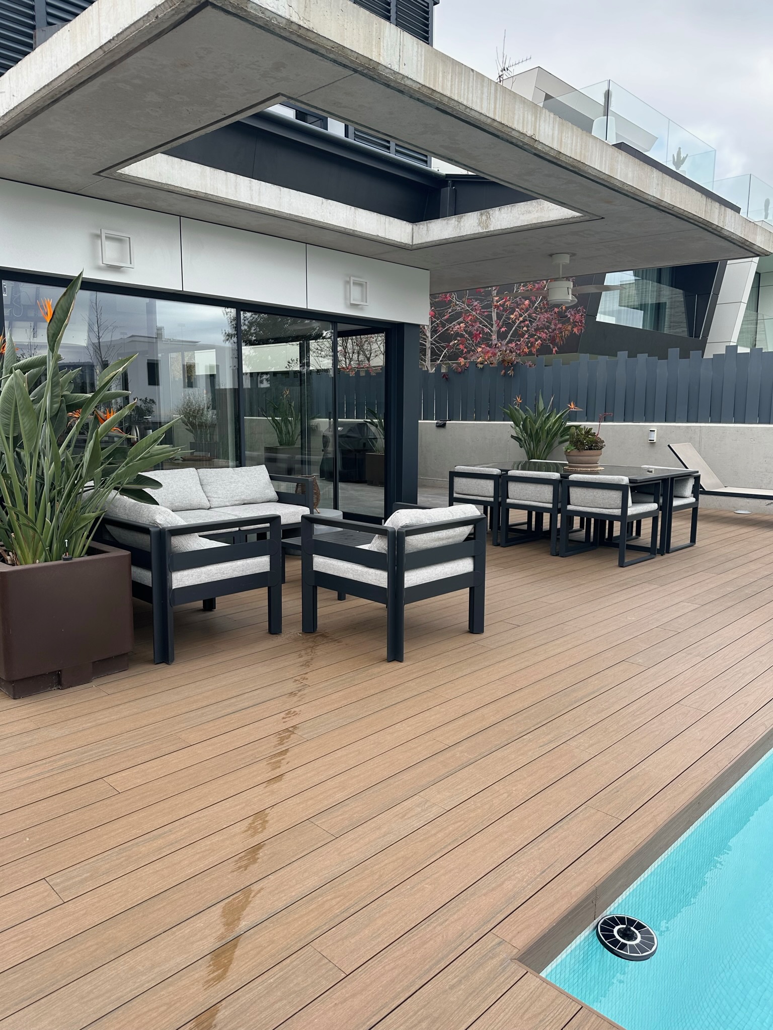 Terraza tarima exterior Sant Cugat